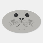 Afdichtvlak silhouet ovale sticker (Voorkant)