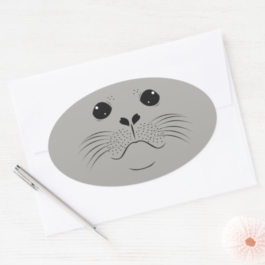 Afdichtvlak silhouet ovale sticker (Envelop)