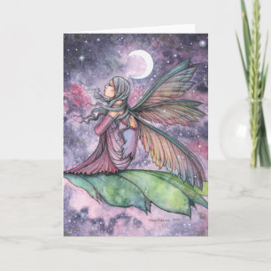 Afdrijven Fairy Waterverf Art Molly Harrison Kaart