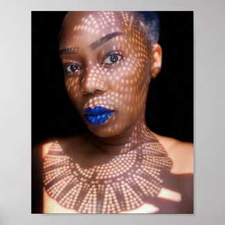 Afdruk Afrikaanse Amerikaanse Shadow Tribal Poster