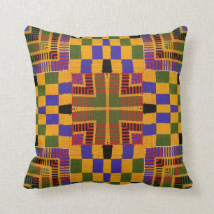 Afdruk Afrikaanse Kente #10 Kussen
