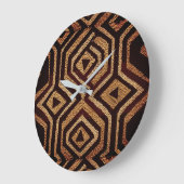 Afdruk Afrikaanse Kuba Cloth Design Print Grote Klok (Hoek)