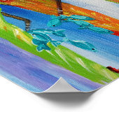 Afdruk Afrikaanse vrouwen op de markt Poster (Hoek)