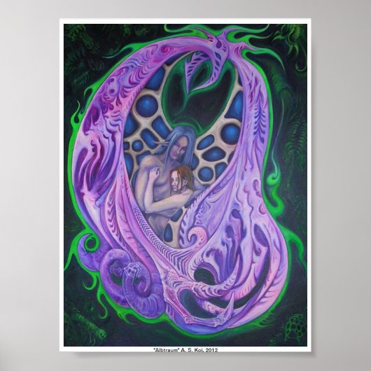 Afdruk "Albtraum" A. S. Koi poster (Voorkant)