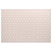 Afdruk Antiek kant - wit en perzik Stof (Fat Quarter)