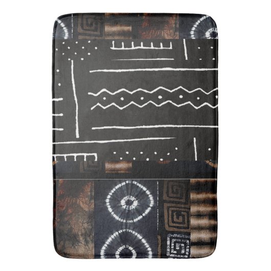Afdruk Bath M. van het Afrikaanse Oerwoud Tribal D Badmat (Voorkant Verticaal)