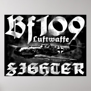 Afdruk BF 109 Poster