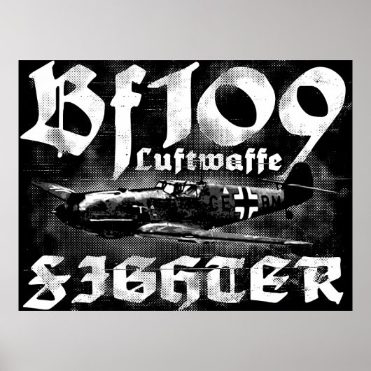 Afdruk BF 109 Poster (Voorkant)