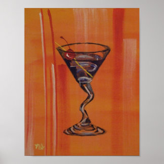 Afdruk "Bluetini" Poster