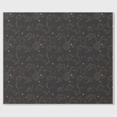 Afdruk buitenruimtegalaxplaneten cadeaupapier (Vlak)