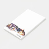 Afdruk "Cat Napping Trio" Post-it® Notes (Schuin)