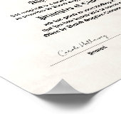 Afdruk certificaat van voltooiing poster (Hoek)
