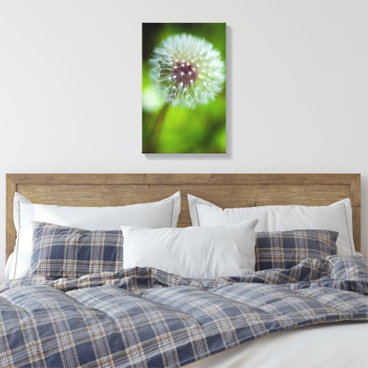 Afdruk Dandelion Canvas (Insitu (Slaapkamer))