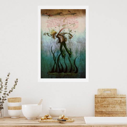 Afdruk 'Dood van de Shelley' Poster (Keuken)