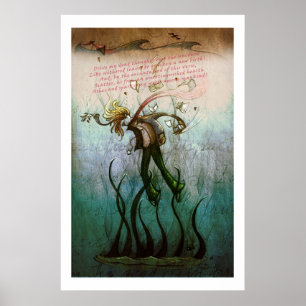 Afdruk 'Dood van de Shelley' Poster