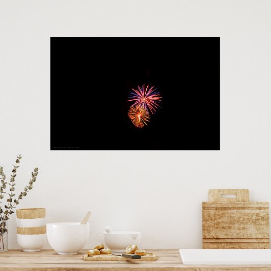 Afdruk Fireworks P3621 Poster (Keuken)