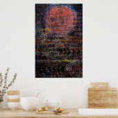 Afdruk "Graffiti moon" Poster (Keuken)