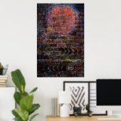 Afdruk "Graffiti moon" Poster (Thuiskantoor)
