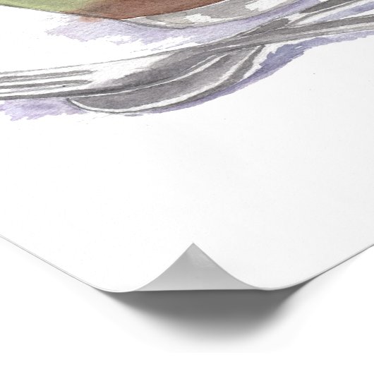 Afdruk groene theepparfait poster (Hoek)