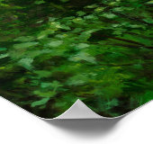 Afdruk groene zomerbossen met Nepele Poster (Hoek)