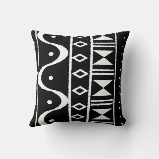 Afdruk in zwart/wit Sierkussen (Achterkant)