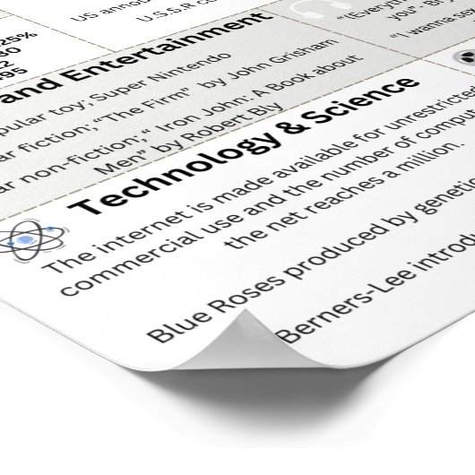 Afdruk jaar 1991 poster (Hoek)