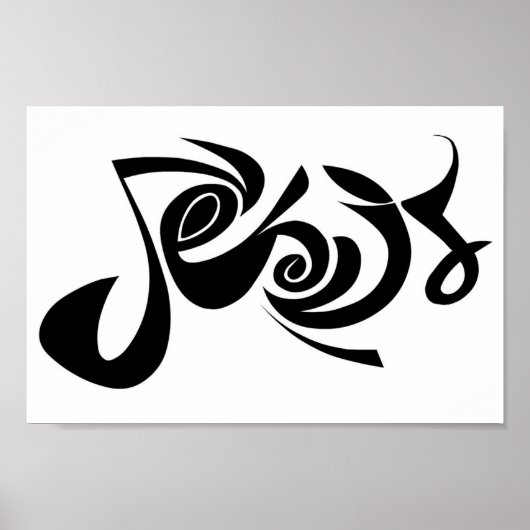 Afdruk "Jezus" Poster (Voorkant)