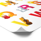 afdruk kinderalfabet canvas poster (Hoek)