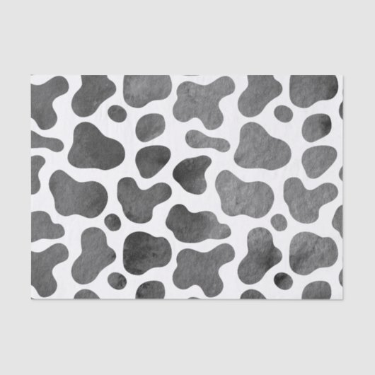 Afdruk Koe waterverf Cadeauverpakking Tissuepapier (Voorkant)