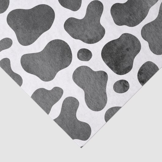 Afdruk Koe waterverf Cadeauverpakking Tissuepapier (Detail)