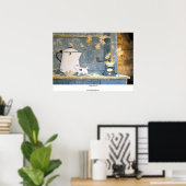 Afdruk "Koffiepauze" Poster (Thuiskantoor)