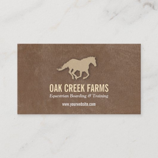 Afdruk lederen uiterlijk visitekaartje (Voorkant)