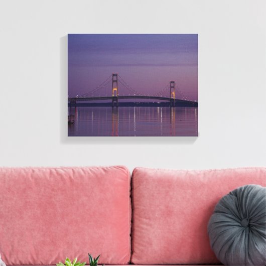 Afdruk makreel in zonnestaafdoek canvas afdruk (Insitu (Woonkamer))