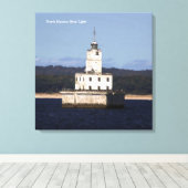Afdruk Noord-Manitou Shoal Light-canvas Canvas Afdruk (Insitu (Houten vloer))