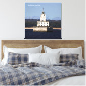 Afdruk Noord-Manitou Shoal Light-canvas Canvas Afdruk (Insitu (Slaapkamer))