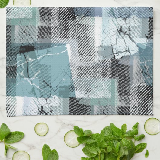 Afdruk op de romp. theedoek (Gevouwen)