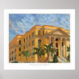 Afdruk Palm Beach Courthouse Poster