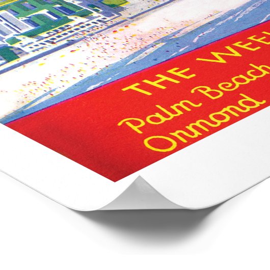 Afdruk Palm Beach Life #1 Poster (Hoek)