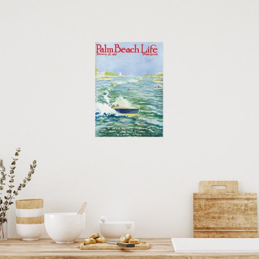 Afdruk Palm Beach Life #2 Poster (Keuken)