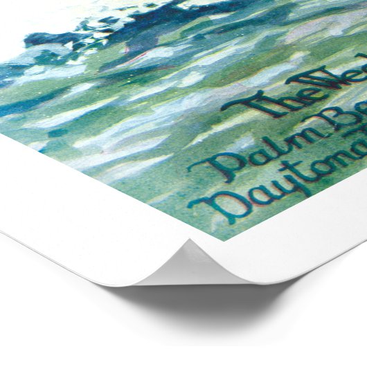 Afdruk Palm Beach Life #2 Poster (Hoek)