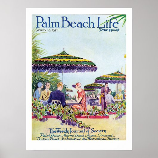 Afdruk Palm Beach Life #9 Poster (Voorkant)