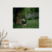 Afdruk Panda beer poster (Keuken)
