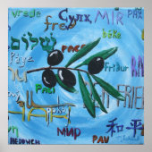 Afdruk "Peace Language" (SSS) Poster (Voorkant)