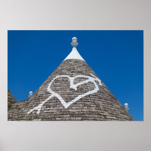 Afdruk poster dakdak Trulli (Voorkant)