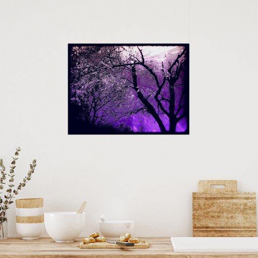 Afdruk poster met draaitroomlaag (Keuken)