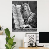 Afdruk/poster "Mozes en de Tien Geboden" Poster (Thuiskantoor)