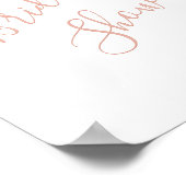Afdruk, Poster Papier WELKOM BIJ de bruidsuitnodig (Hoek)