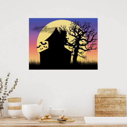 Afdruk Poster 's middags voor gehakt huis (Keuken)