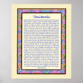 Afdruk poster van Desiderata
