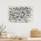 Afdruk poster voor paardenraces (Keuken)